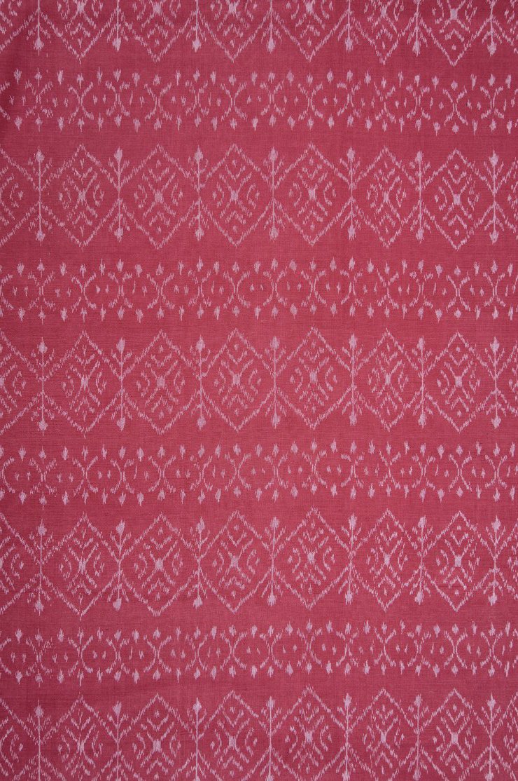 Fuchsia Pink Cotton Ikat 124 Fabric