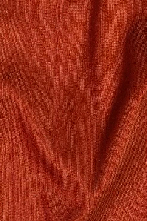 Ginger Spice Silk Shantung 54 inch Fabric