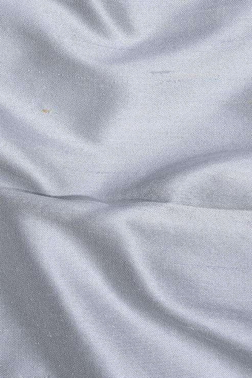 Glacier Gray Silk Shantung 54 inch Fabric