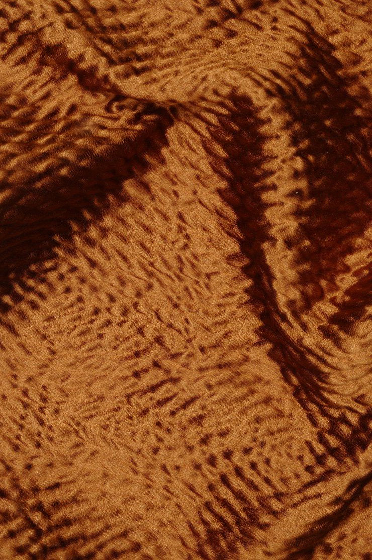 Glazed Ginger Hammered Satin Fabric