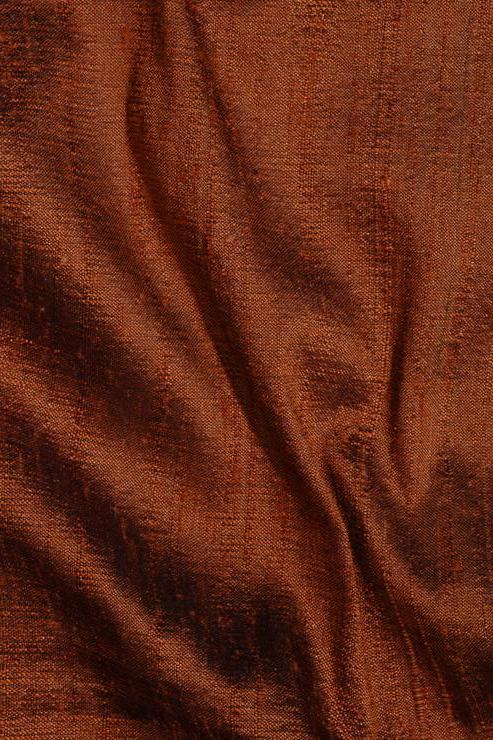 Glazed Ginger Silk Shantung 54 inch Fabric