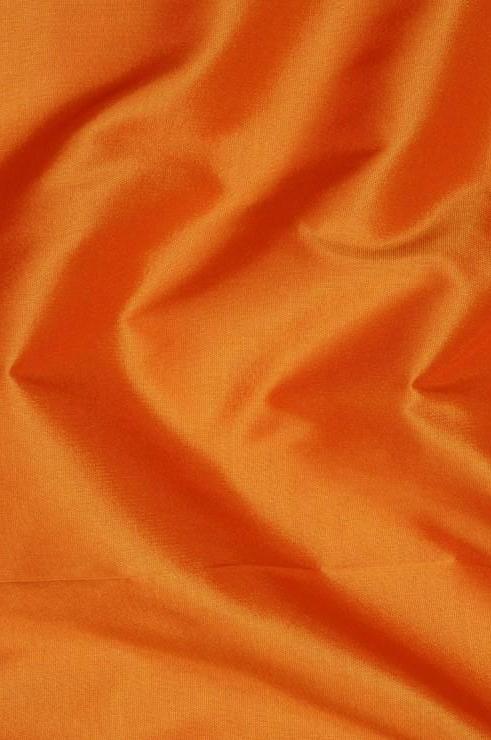 Golden Oak Orange Taffeta Silk Fabric