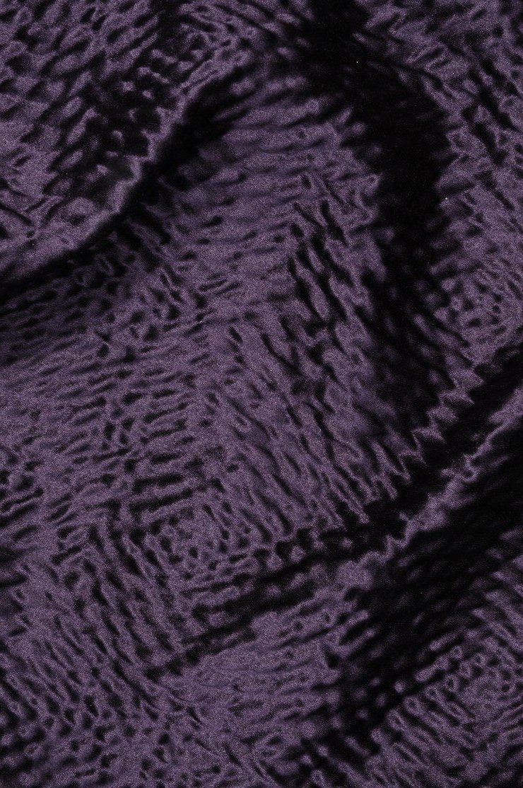 Grape Hammered Satin Fabric
