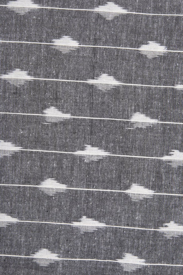 Gray Cotton Ikat 55 Fabric