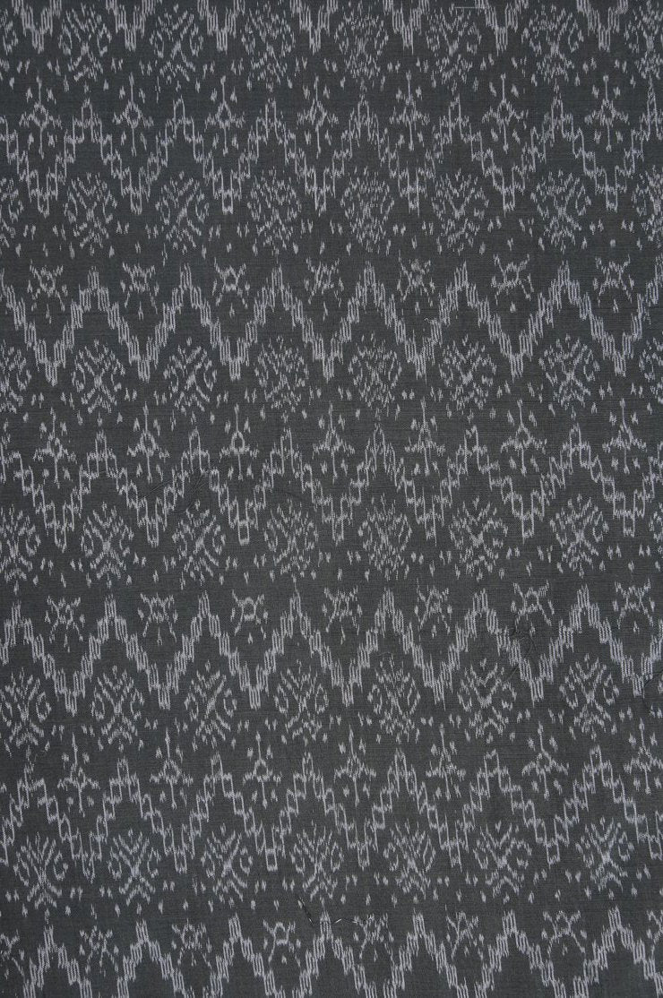 Gray Cotton Ikat 120 Fabric