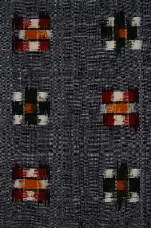 Gray Cotton Ikat 15 Fabric