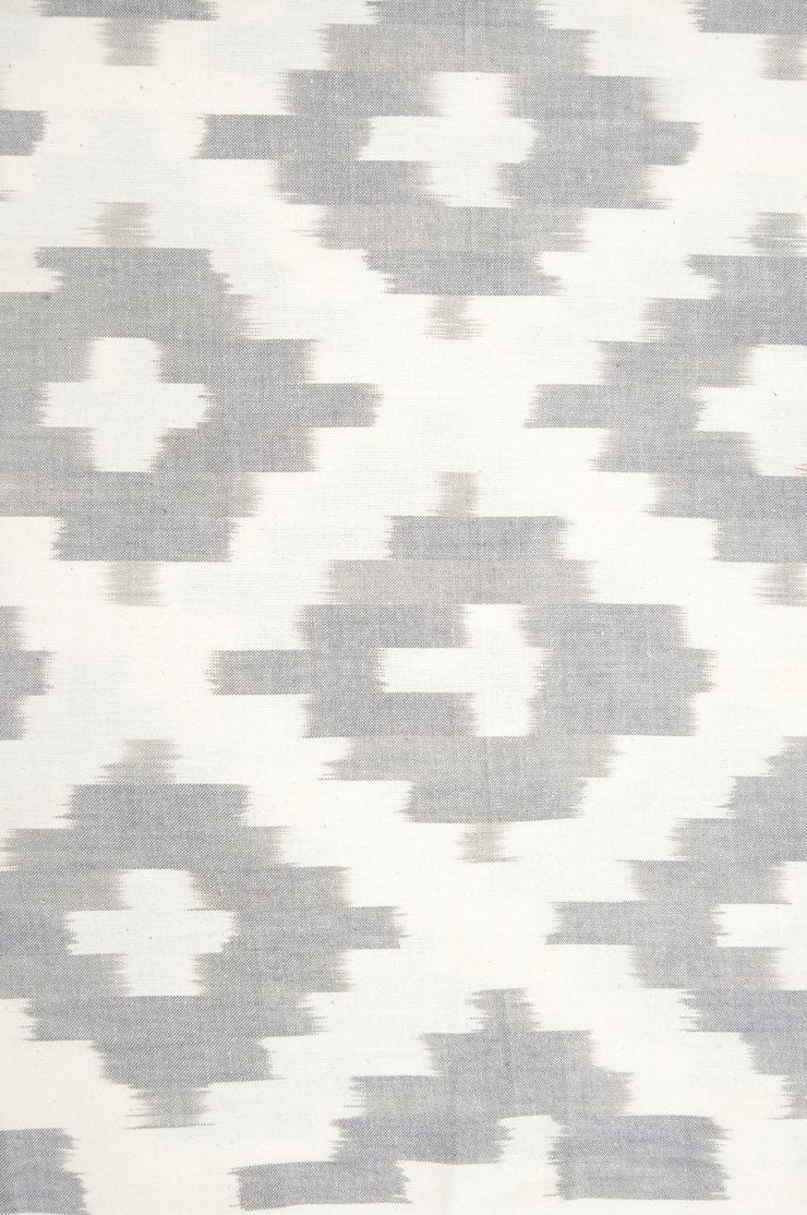 Grayish Green Cotton Ikat 138 Fabric