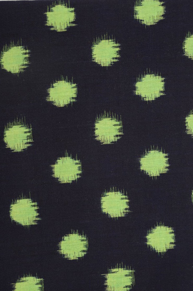 Green Cotton Ikat 076 Fabric