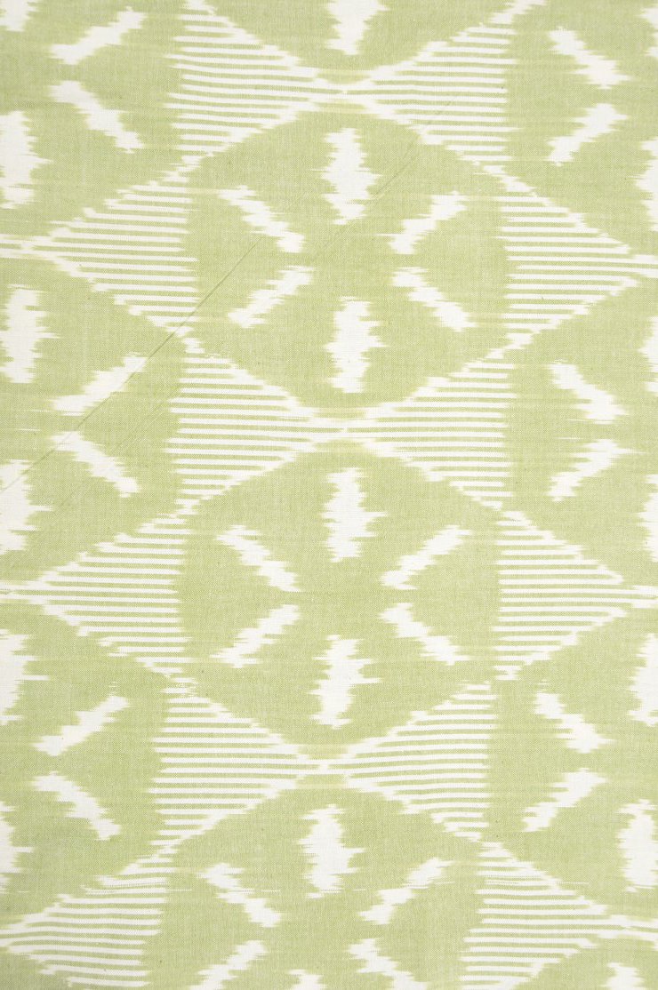 Green Cotton Ikat 139 Fabric