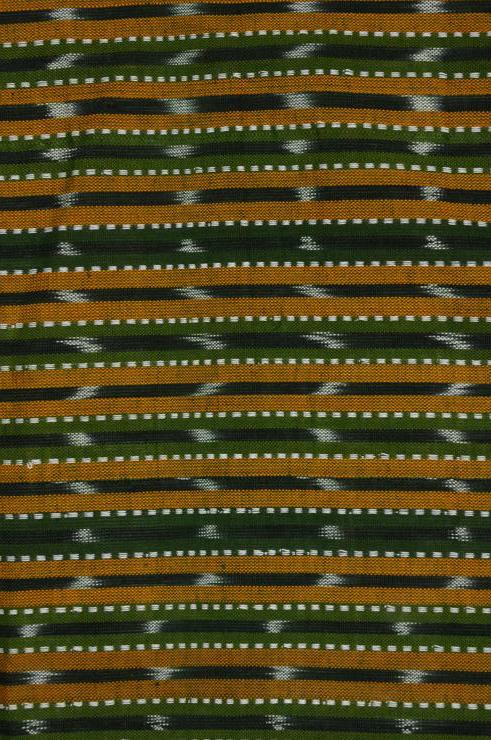 Green Cotton Ikat 27 Fabric