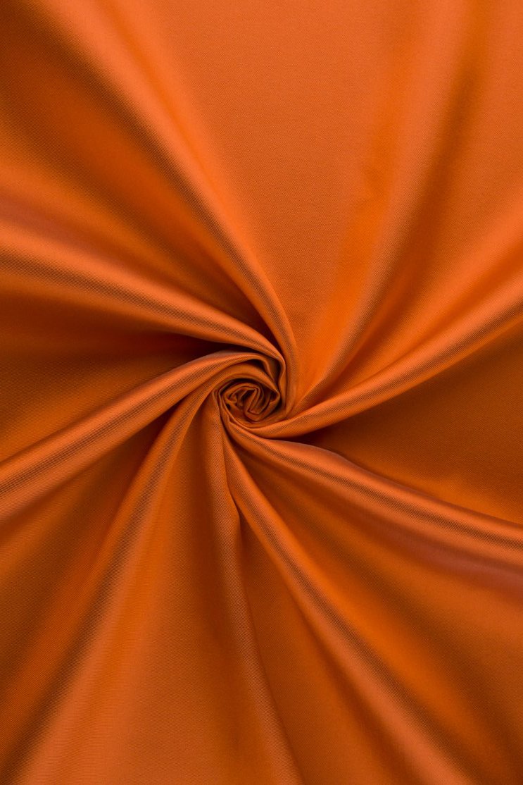 Harvest Pumpkin Silk Wool Fabric