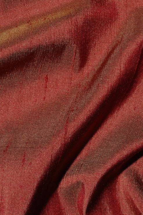 Henna Silk Shantung 44 inch Fabric