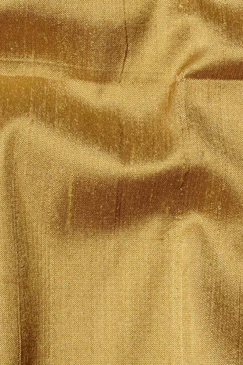 Honey Gold Silk Shantung 44 inch Fabric