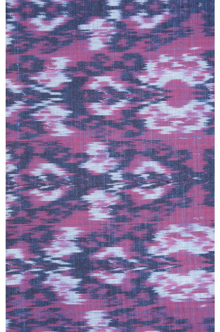 Indigo Cotton Ikat 066 Fabric