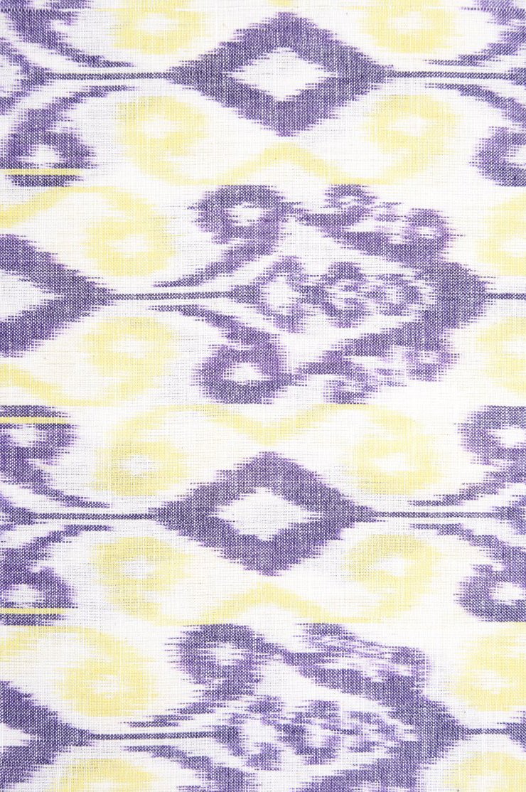 Indigo Cotton Ikat 067 Fabric