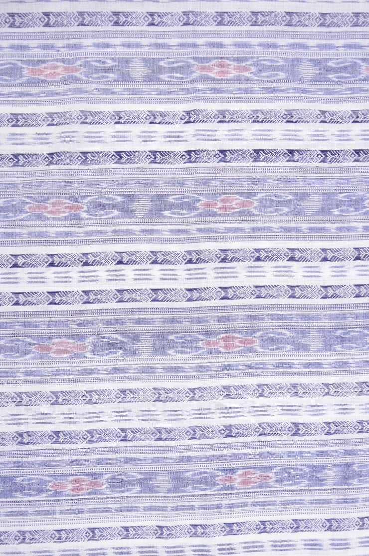 Indigo Cotton Ikat 133 Fabric