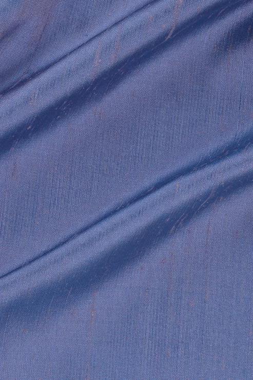 Infinity Blue Silk Shantung 54 inch Fabric