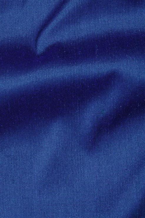 Ink Blue Silk Shantung 54 inch Fabric