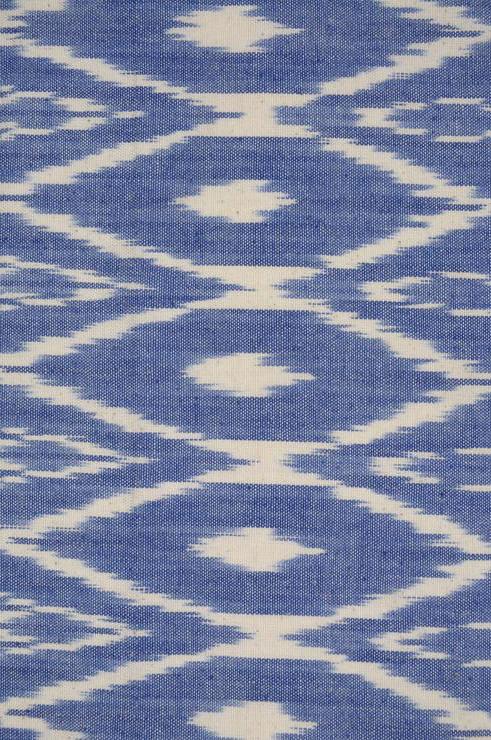 Ink Blue Cotton Ikat 60 Fabric