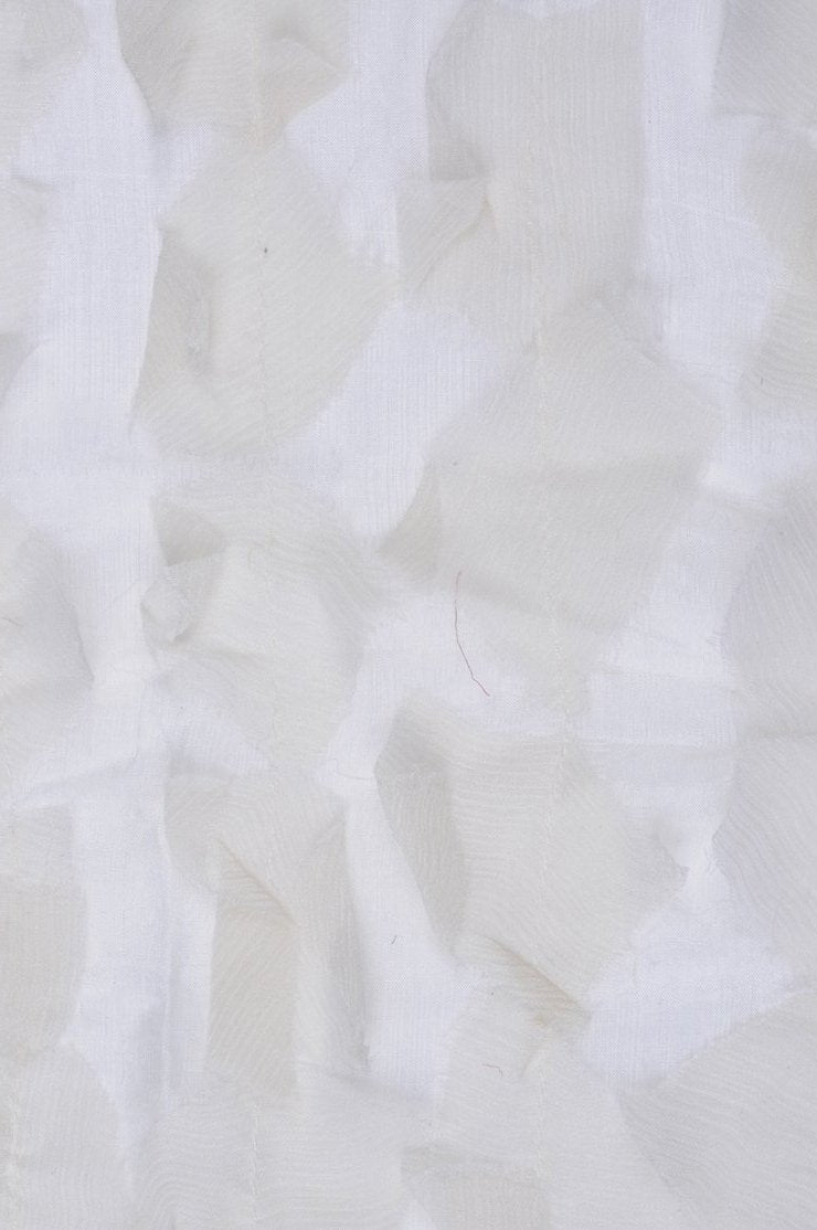 Ivory Silk Chiffon Petal 600 Fabric