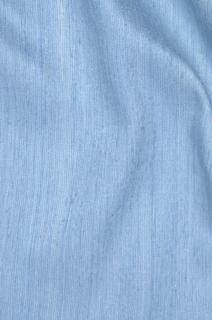 Satin Blue Katan Matka Silk Fabric
