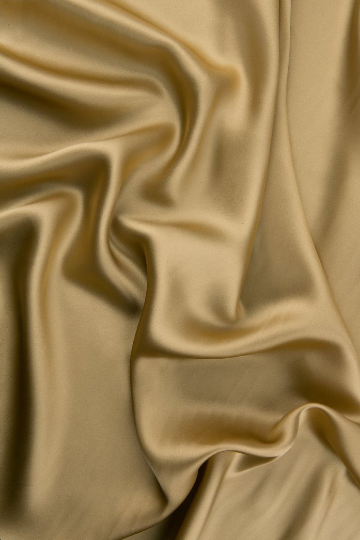 Latte Charmeuse Silk Fabric
