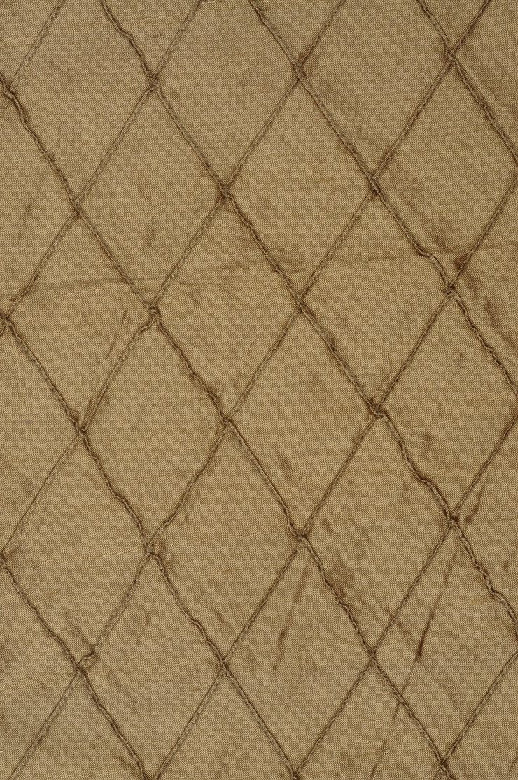 Latte Embroidered Dupioni Silk 204 Fabric