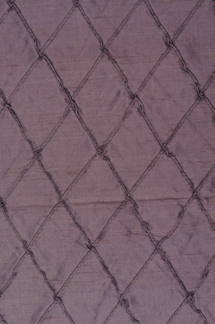 Lavender Mist Embroidered Dupioni Silk 204 Fabric
