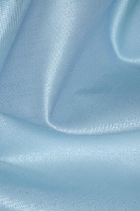 Light Turquoise Cotton Silk Fabric