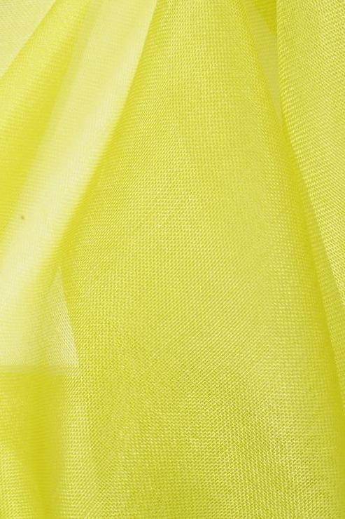 Lime Green Silk Organza Fabric