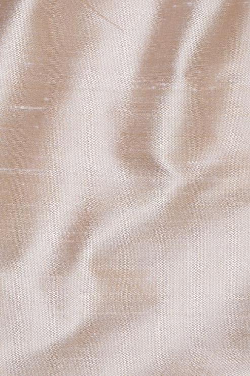 Linen Pink Beige Silk Shantung 54 inch Fabric