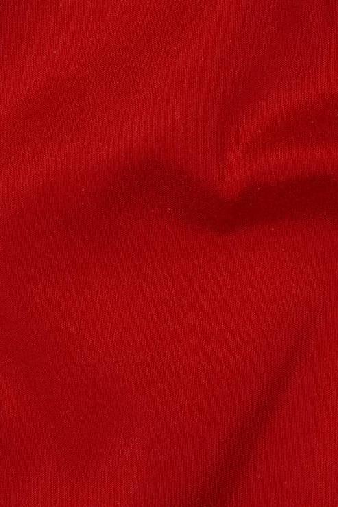 Lipstick Red Silk Shantung 54 inch Fabric