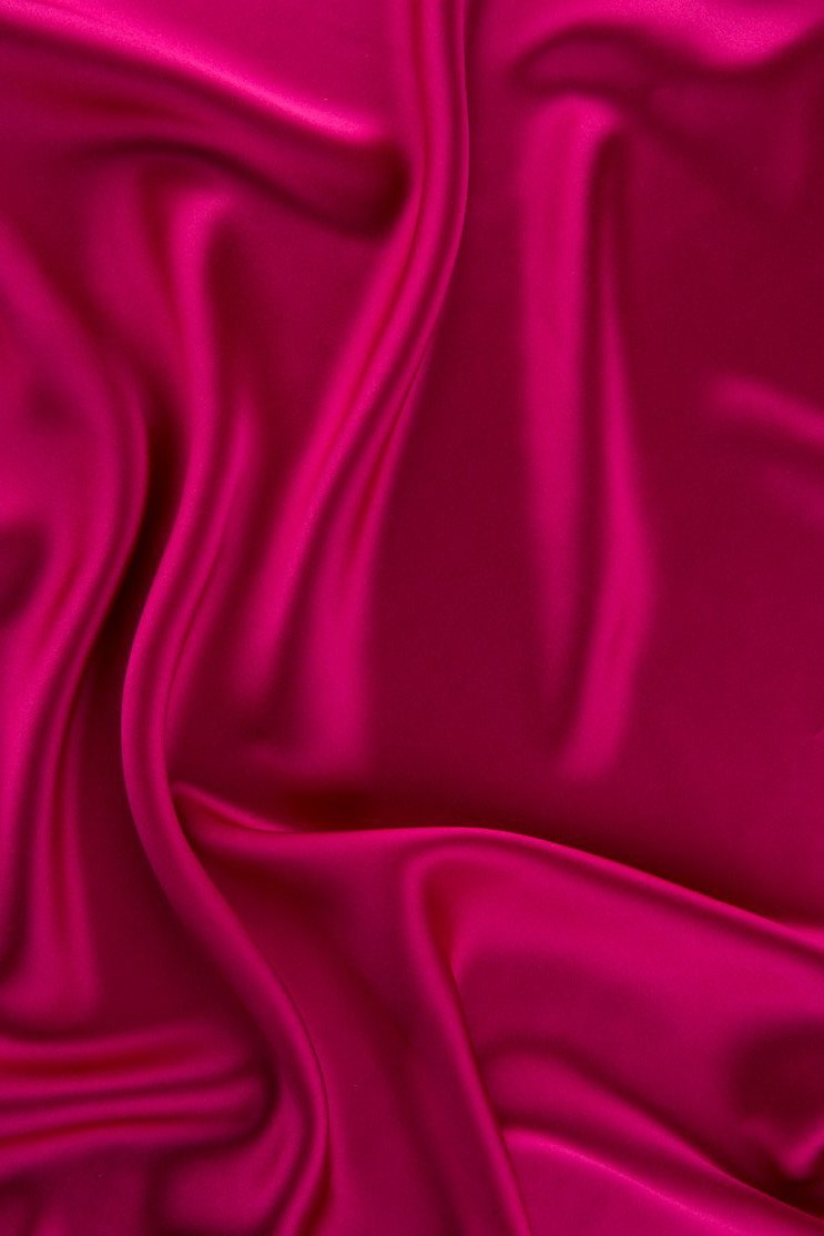 Magenta Charmeuse Silk Fabric