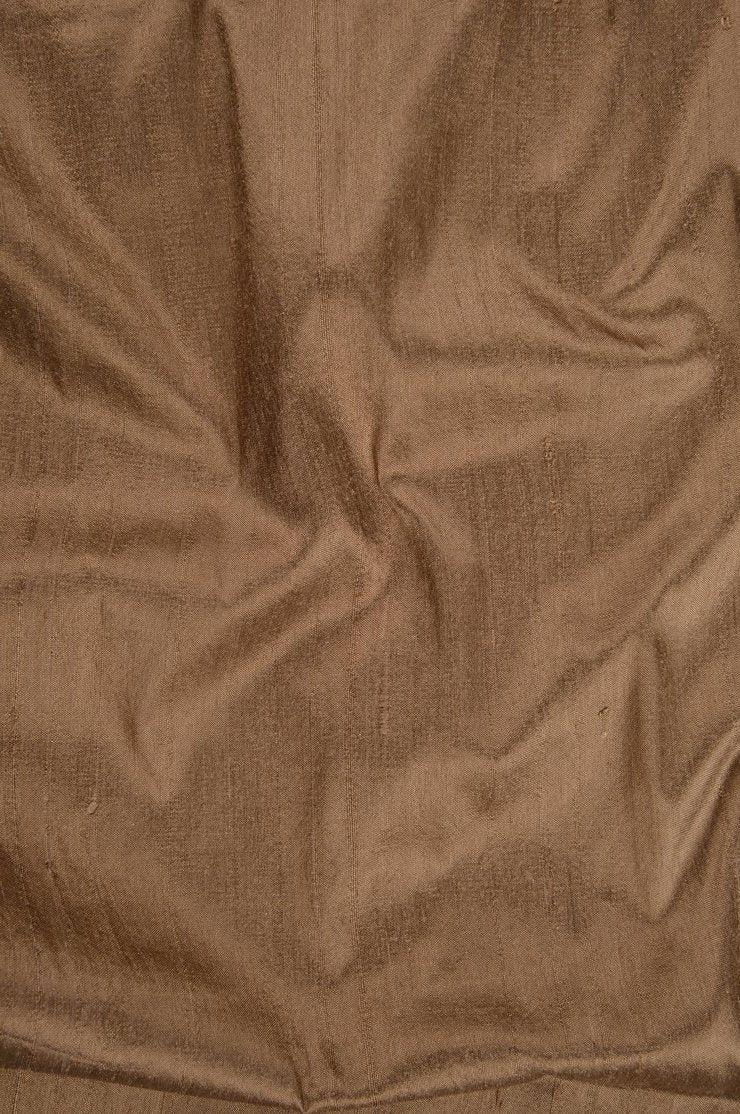 Mocha Mousse Dupioni Silk Fabric