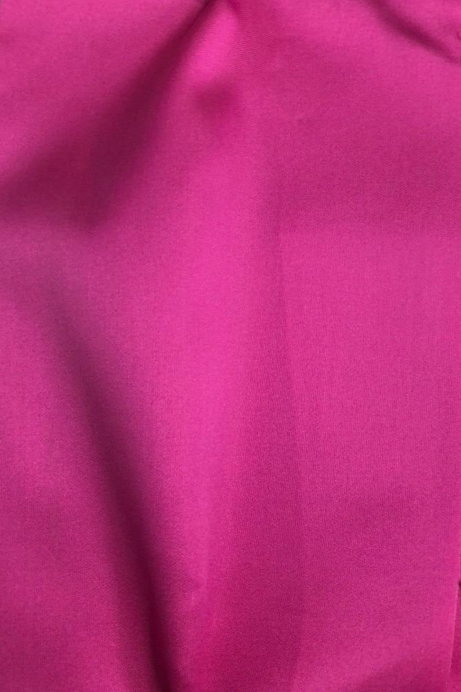 Bubblegum Pink Silk Blend Mikado Fabric