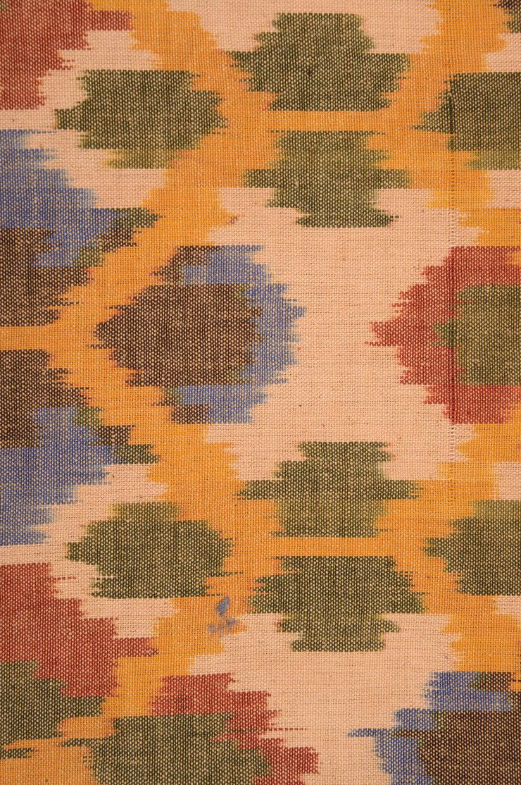 Multi-Color Cotton Ikat 59 Fabric