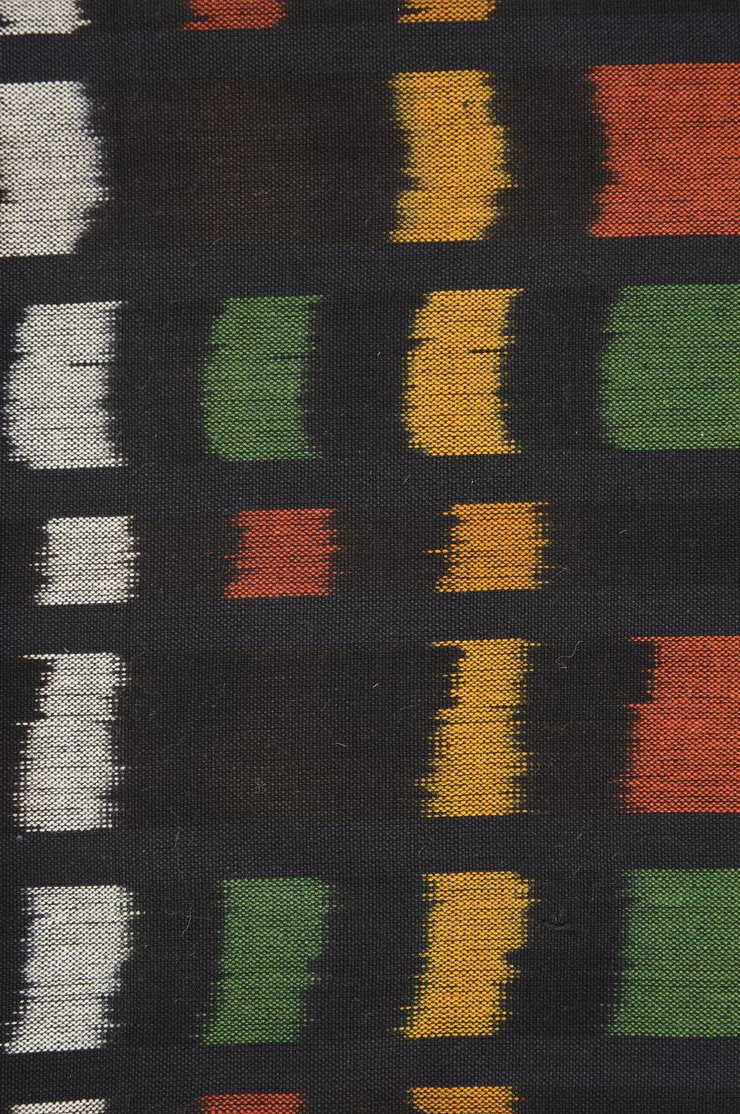 Multi-Color Cotton Ikat 63 Fabric