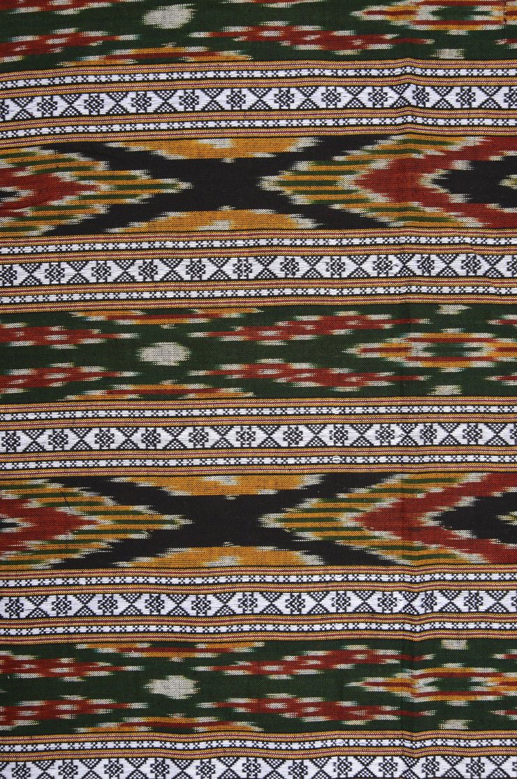 Multi-Color Cotton Ikat 37 Fabric