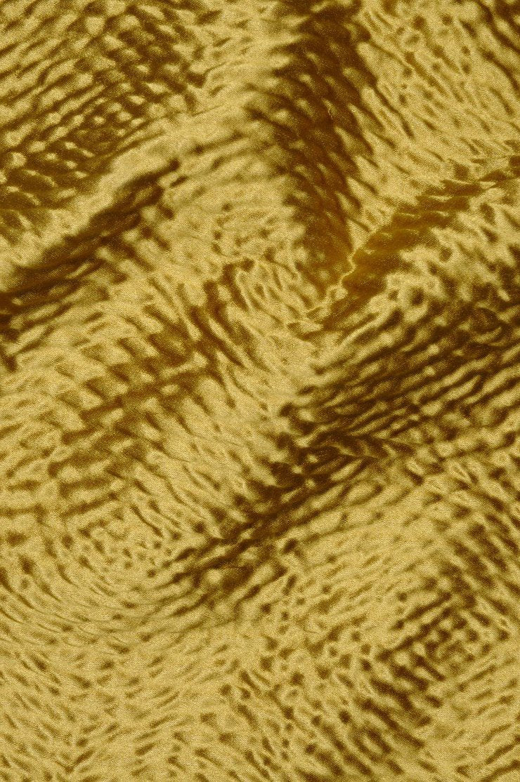 Mustard Gold Hammered Satin Fabric