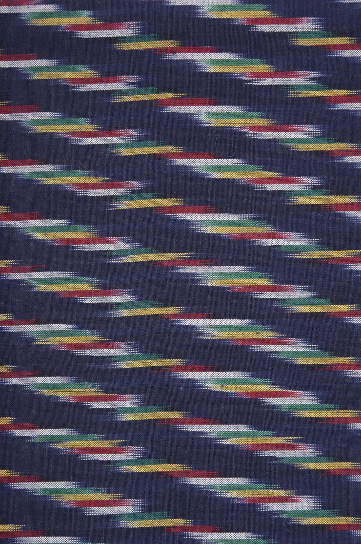 Navy Cotton Ikat 26 Fabric