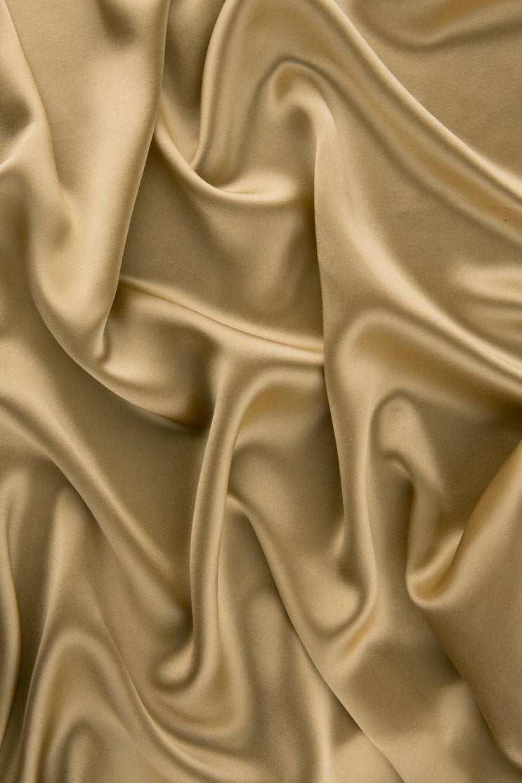 New Wheat Charmeuse Silk Fabric