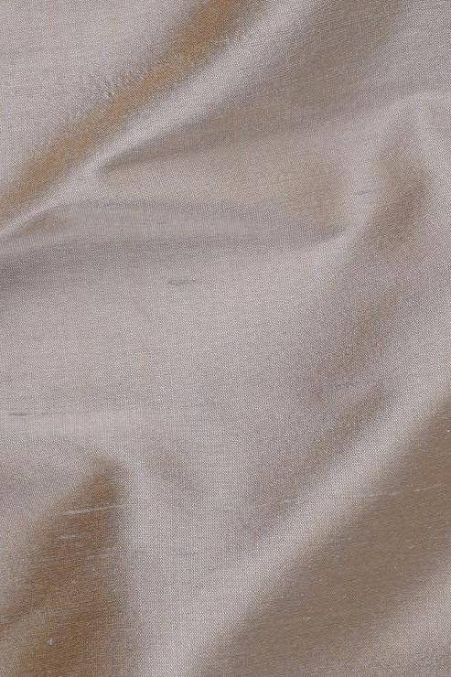 Nomad Beige Silk Shantung 54 inch Fabric