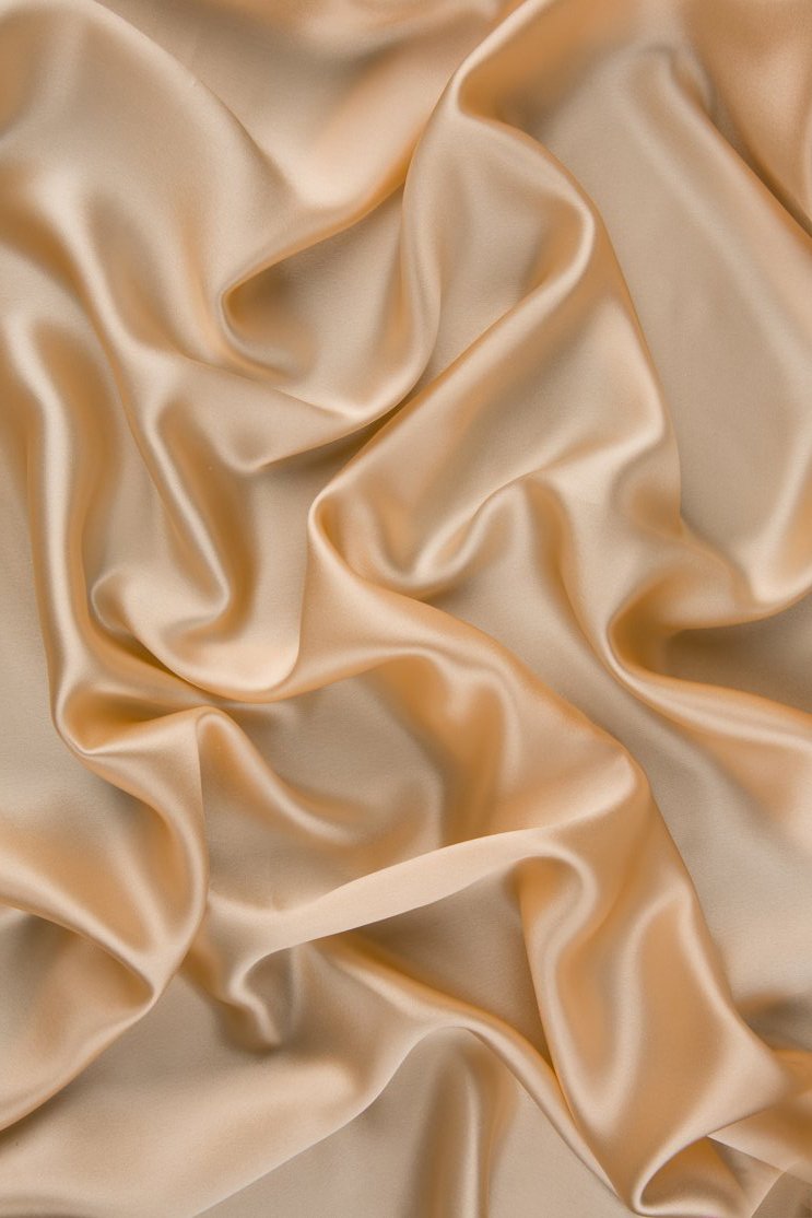 Nude Charmeuse Silk Fabric