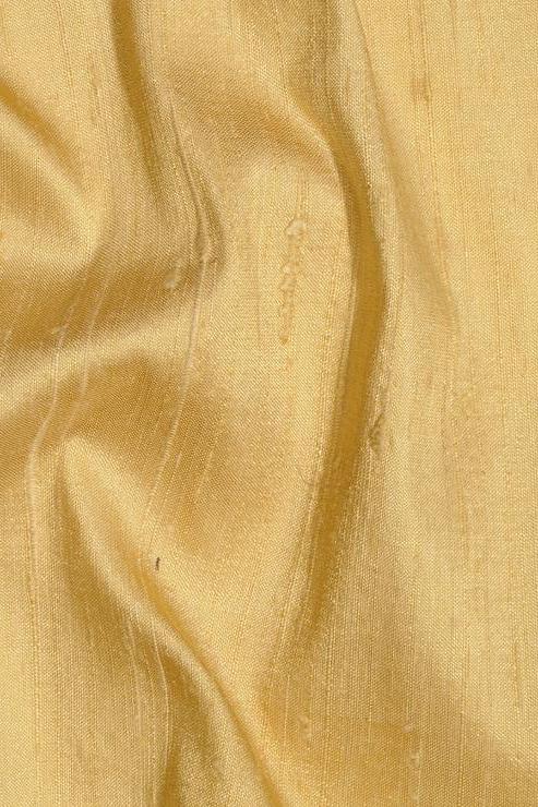Ochre Gold Silk Shantung 54 inch Fabric