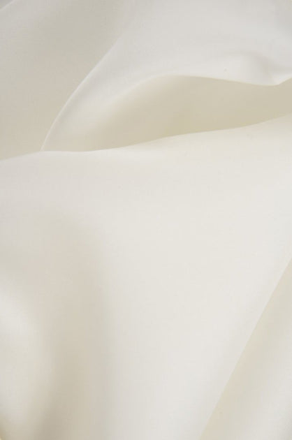 Off White Silk Satin Face Organza Fabric By The Yard