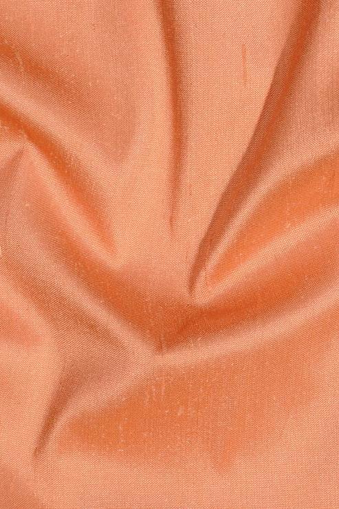 Orange Coral Silk Shantung 54 inch Fabric
