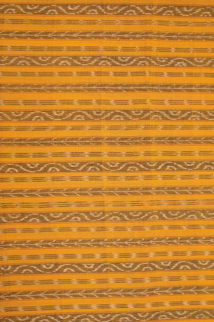 Orange Cotton Ikat 135 Fabric