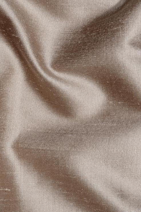 Oxford Tan Silk Shantung 54 inch Fabric