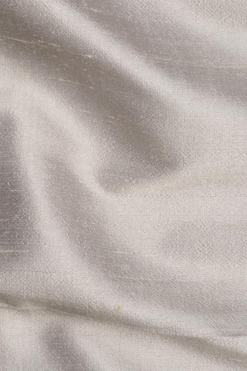 Oyster Gray Silk Shantung 54 inch Fabric