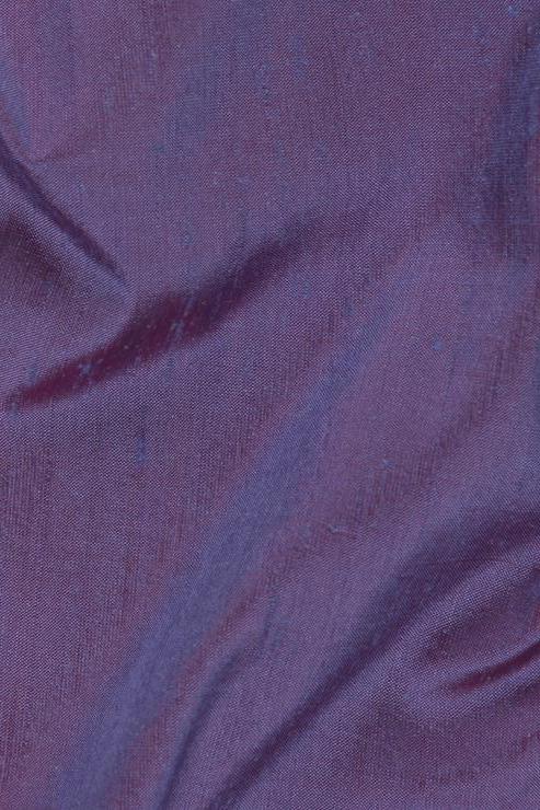 Paisley Purple Silk Shantung 54 inch Fabric